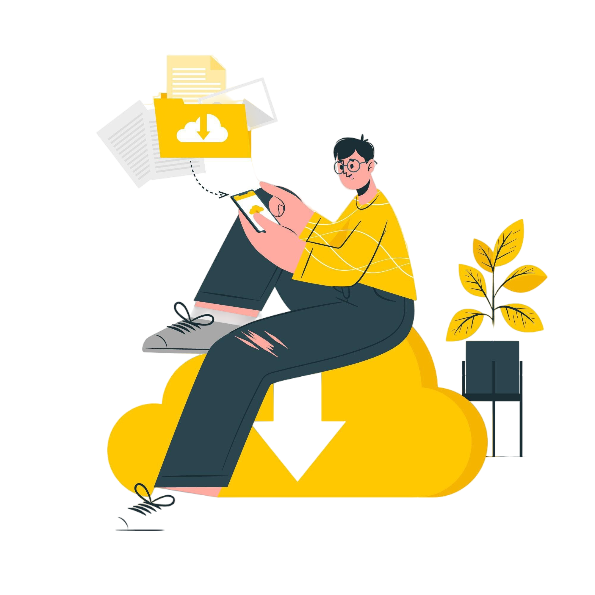 Download the Tinka app — illustration