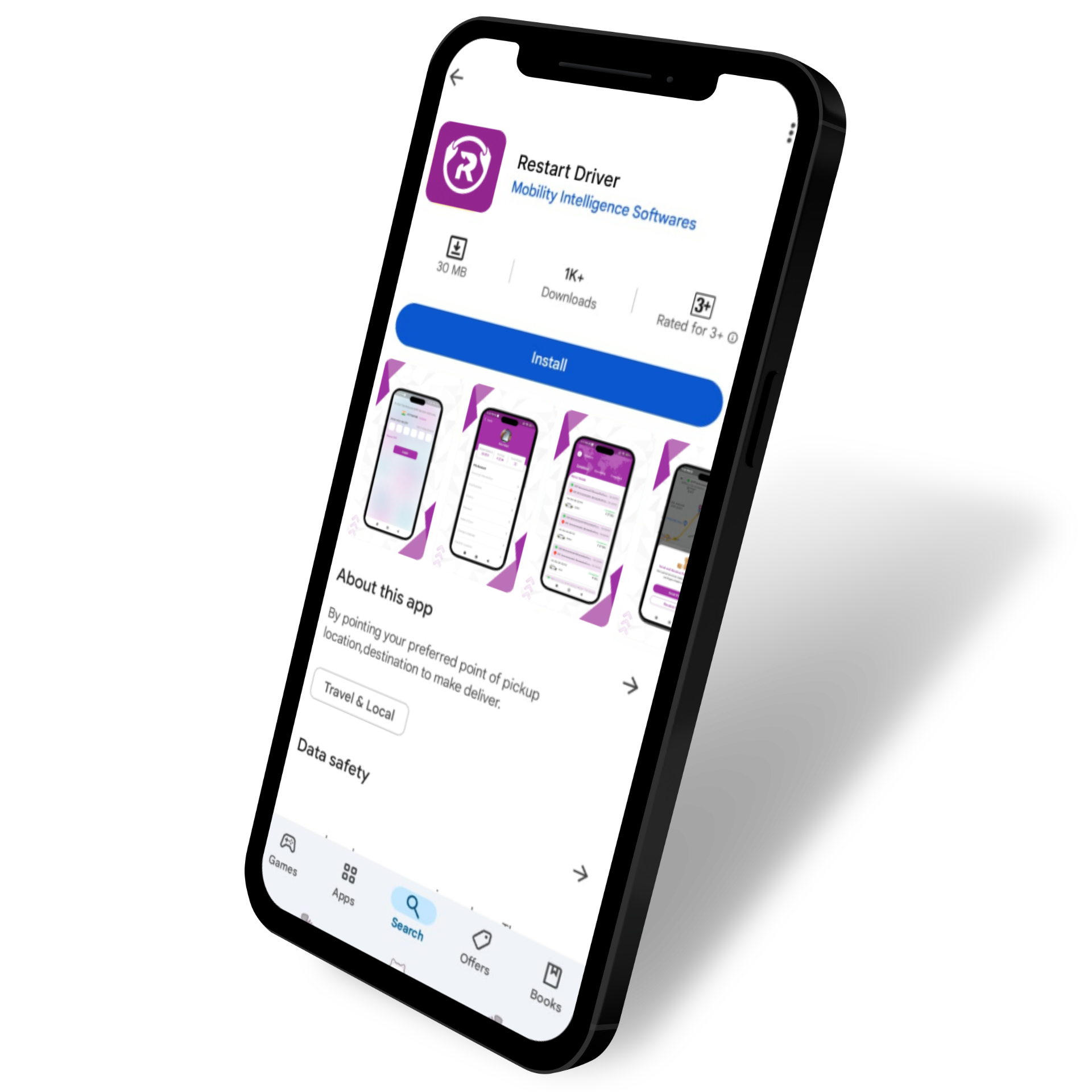 1. Download the Tinka Driver app