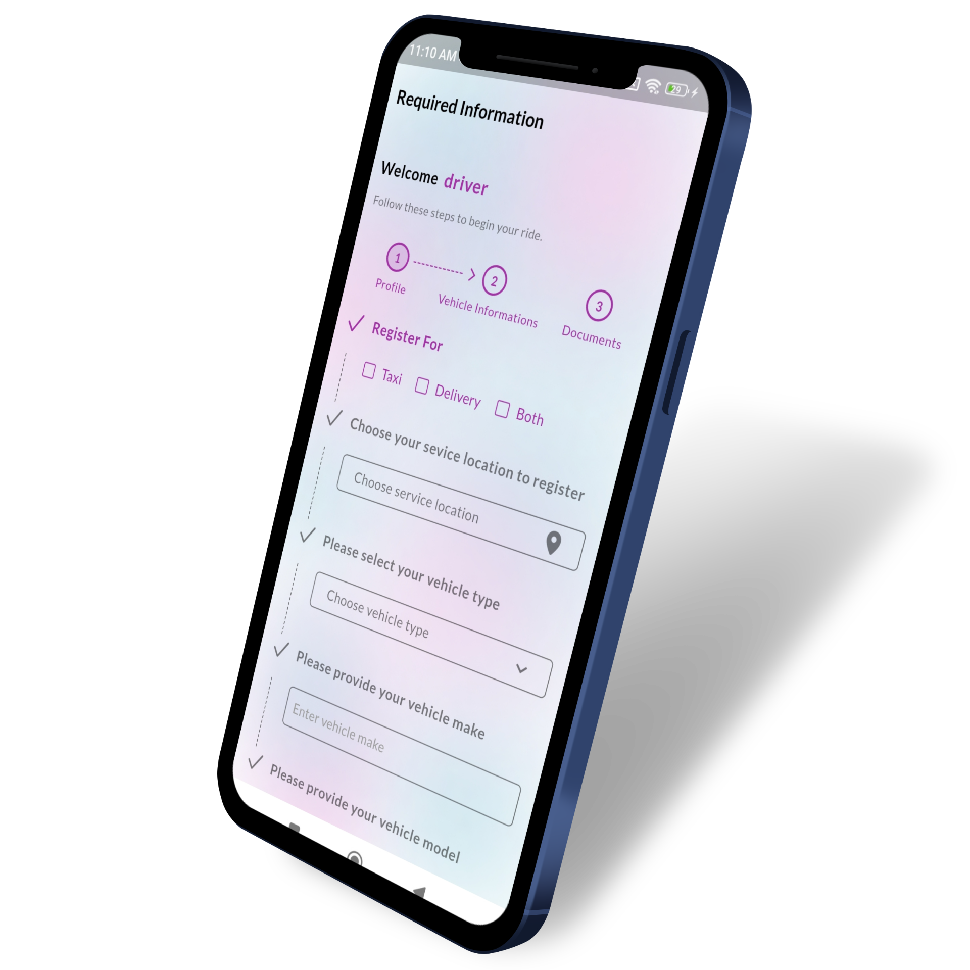 2. Sign up with your mobile money number